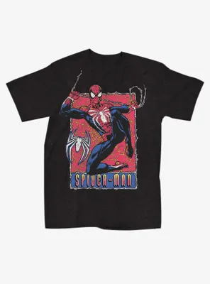 Marvel Spider-Man Swinging Boyfriend Fit Girls T-Shirt