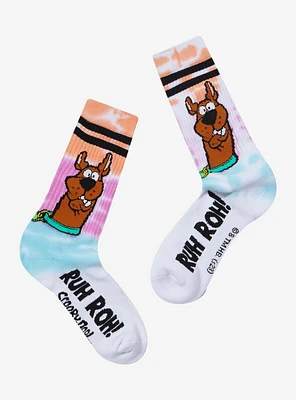 Scooby-Doo! Ruh Roh Tie-Dye Varsity Crew Socks