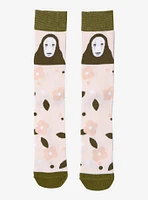 Studio Ghibli® Spirited Away No-Face Flowers Crew Socks