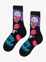 IT Neon Pennywise Black Light Crew Socks