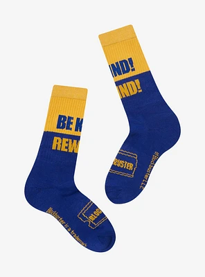 Blockbuster Be Kind Rewind Crew Socks