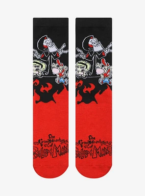 The Grim Adventures Of Billy And Mandy Group Crew Socks