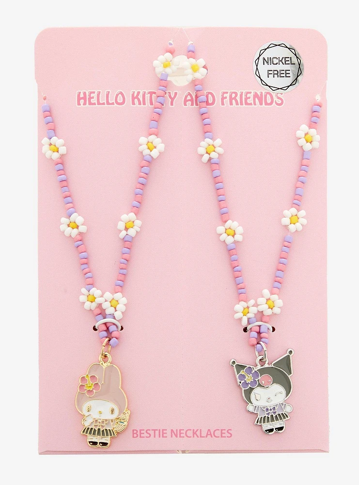 My Melody & Kuromi Kogyaru Best Friend Necklace Set