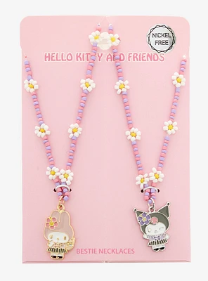 My Melody & Kuromi Kogyaru Best Friend Necklace Set