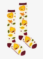 Studio Ghibli Howl's Moving Castle Calcifer Leaf Knee-High Socks