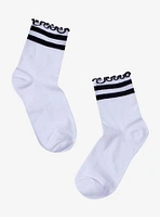 Varsity Stripe Lettuce Trim Ankle Socks