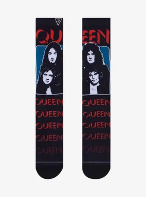 Queen Group Repeated Logo Crew Socks