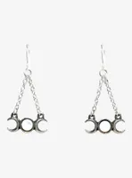 Alchemy Of England Triple Moon Drop Earrings