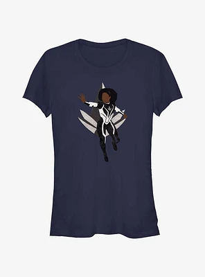 Marvel The Marvels Photon Silhouette Girls T-Shirt