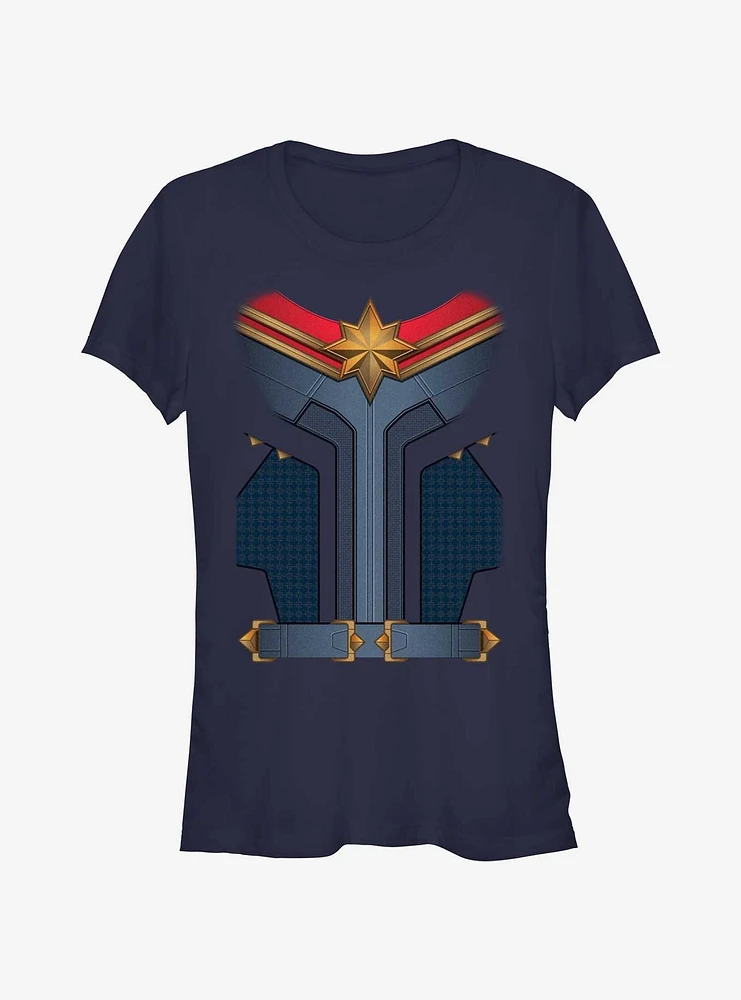 Marvel The Marvels Captain Costume Girls T-Shirt