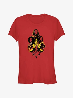 Marvel The Marvels Team Icon Girls T-Shirt