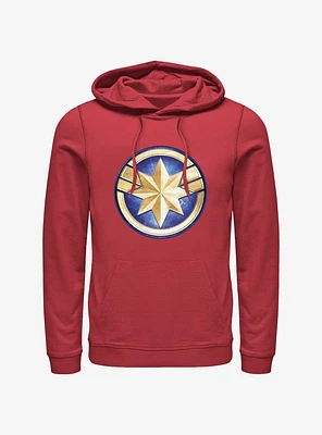 Marvel The Marvels Captain Logo Hoodie