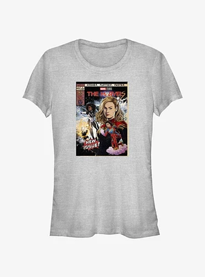 Marvel The Marvels Comic Book Cover Girls T-Shirt Hot Topic Web Exclusive