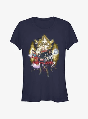 Marvel The Marvels Splatter Power Girls T-Shirt Hot Topic Web Exclusive