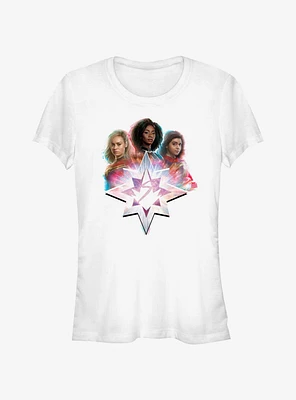 Marvel The Marvels Glitched Hero Girls T-Shirt