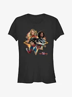 Marvel The Marvels Trio Logo Girls T-Shirt