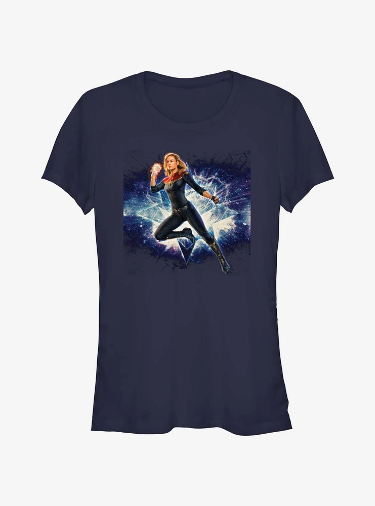 Marvel The Marvels Galactic Hero Captain Girls T-Shirt
