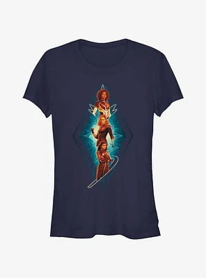Marvel The Marvels Totem Team Girls T-Shirt