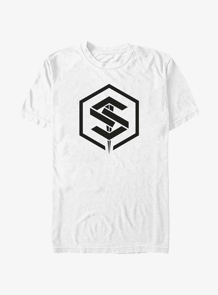 Marvel The Marvels Geometric Saber Logo T-Shirt