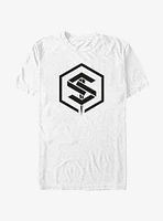 Marvel The Marvels Geometric Saber Logo T-Shirt