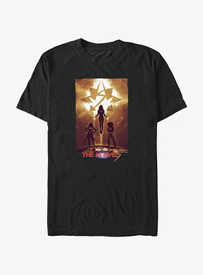 Marvel The Marvels Rising Heroes Poster T-Shirt