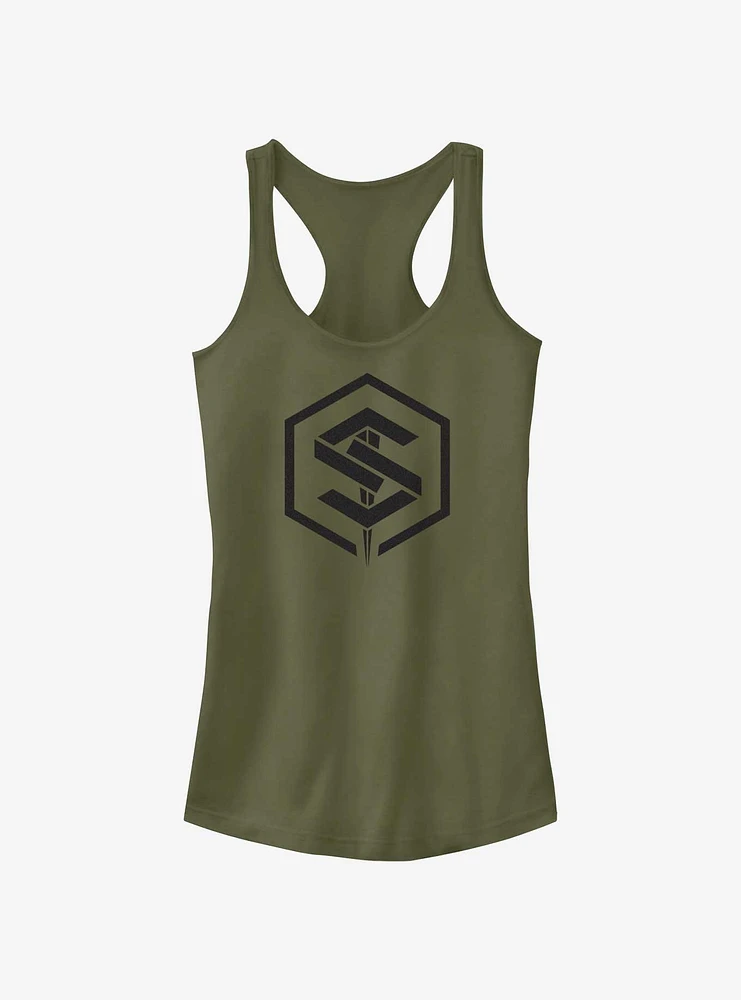 Marvel The Marvels Geometric Saber Logo Girls Tank