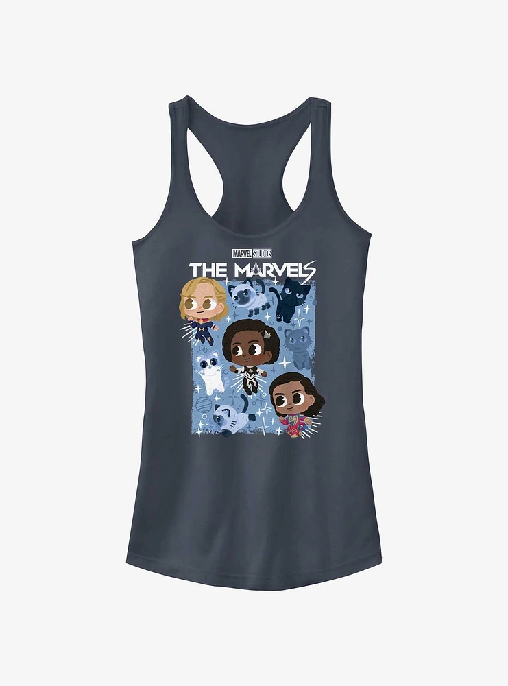 Marvel The Marvels Chibi Heroes Poster Girls Tank