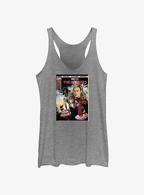 Marvel The Marvels Comic Book Cover Girls Tank Hot Topic Web Exclusive