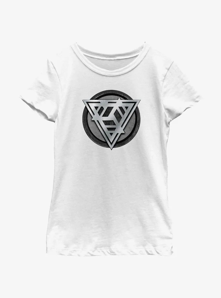 Marvel The Marvels Kree Empire Logo Youth Girls T-Shirt