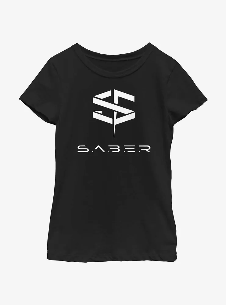 Marvel The Marvels Saber Logo Youth Girls T-Shirt