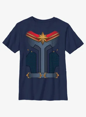 Marvel The Marvels Captain Costume Youth T-Shirt
