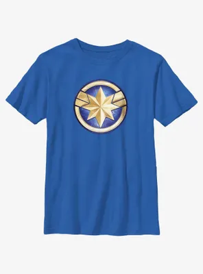 Marvel The Marvels Captain Logo Youth T-Shirt