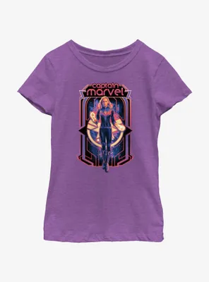 Marvel The Marvels Captain Poster Youth Girls T-Shirt