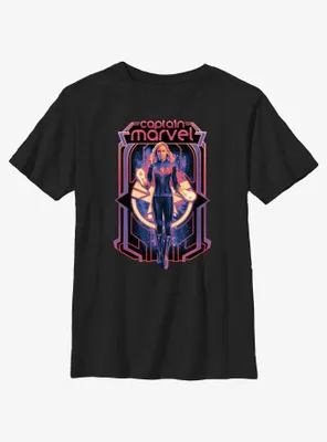 Marvel The Marvels Captain Poster Youth T-Shirt