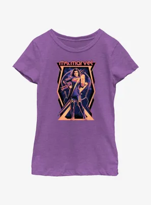 Marvel The Marvels Ms. Poster Youth Girls T-Shirt