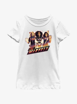 Marvel The Marvels Team Pose Youth Girls T-Shirt
