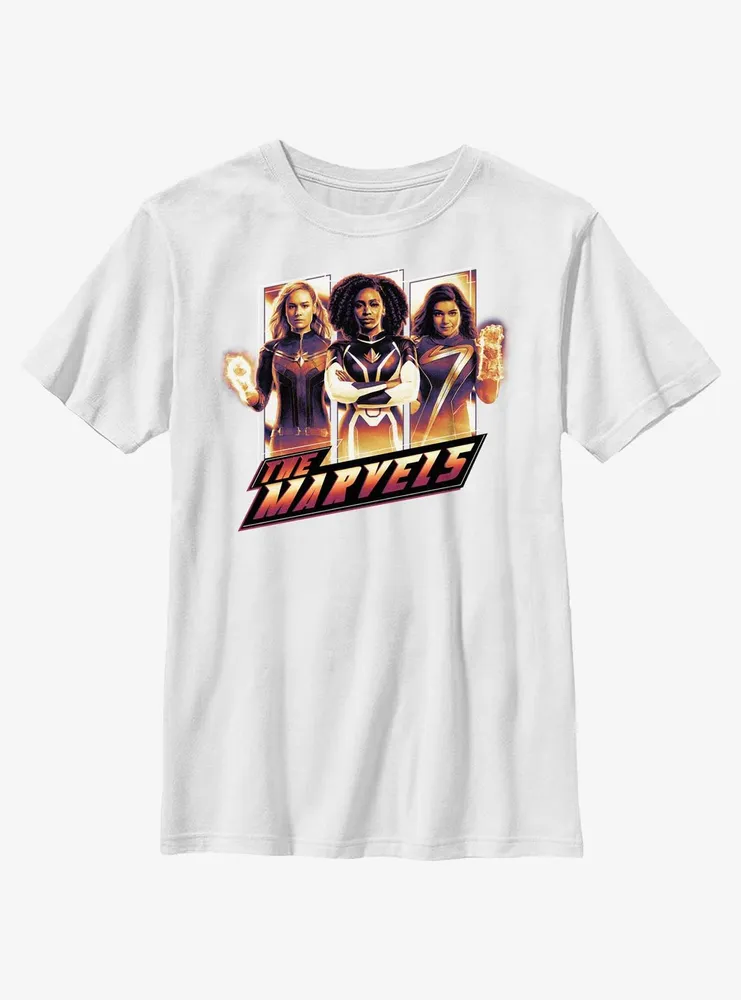 Marvel The Marvels Team Pose Youth T-Shirt