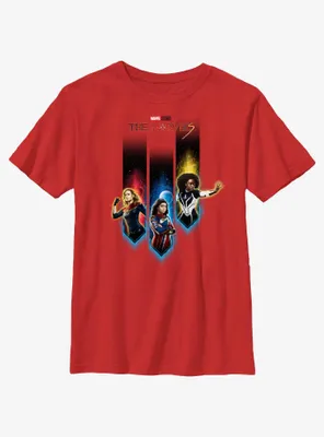 Marvel The Marvels Interplanetary Heroes Youth T-Shirt