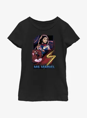 Marvel The Marvels Ms. Badge Youth Girls T-Shirt