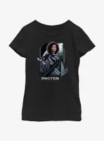 Marvel The Marvels Photon Badge Youth Girls T-Shirt