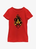 Marvel The Marvels Team Icon Youth Girls T-Shirt