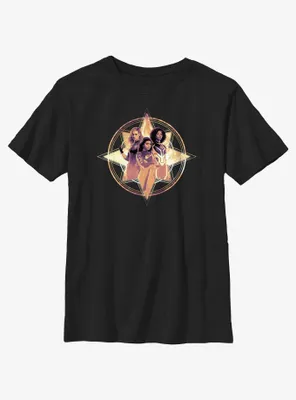 Marvel The Marvels Hero Lockup Youth T-Shirt