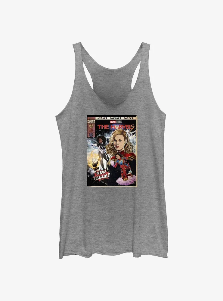 Marvel The Marvels Comic Book Cover Womens Tank Top BoxLunch Web Exclusive