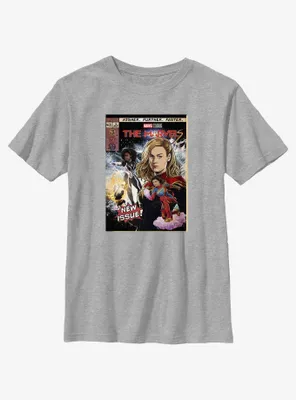 Marvel The Marvels Comic Book Cover Youth T-Shirt BoxLunch Web Exclusive