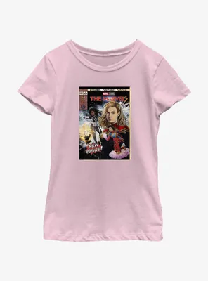 Marvel The Marvels Comic Book Cover Youth Girls T-Shirt BoxLunch Web Exclusive