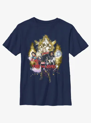 Marvel The Marvels Splatter Power Youth T-Shirt BoxLunch Web Exclusive