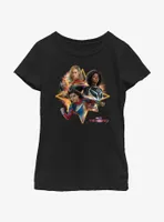 Marvel The Marvels Trio Logo Youth Girls T-Shirt