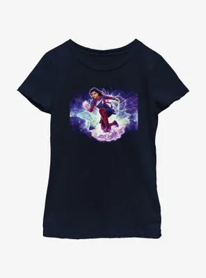 Marvel The Marvels Galactic Hero Ms. Youth Girls T-Shirt
