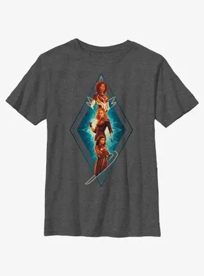 Marvel The Marvels Totem Team Youth T-Shirt
