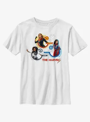 Marvel The Marvels Team Youth T-Shirt